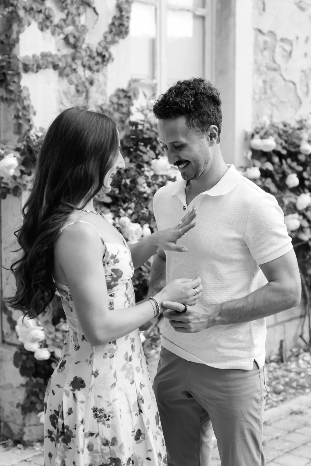 The moment she became her fiancé